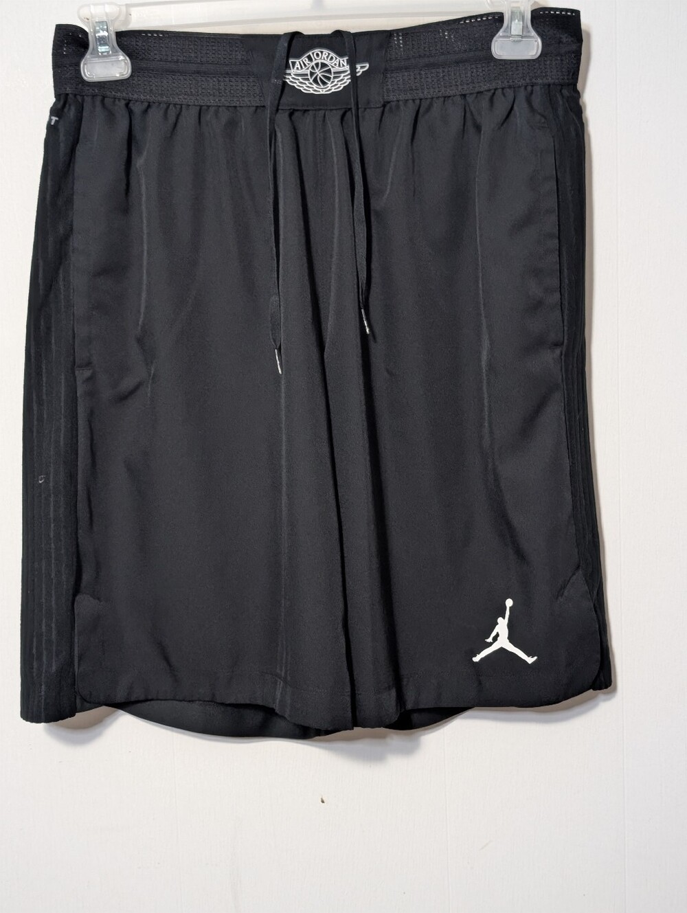 Men's Jordan Black Athletic Basketball Shorts with White Jumpman Size XL